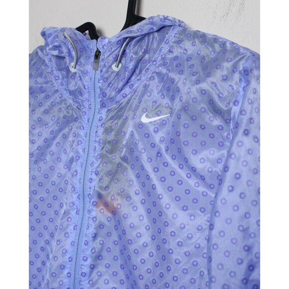 NWT Nike Running Cyclone Vapor Womens Small Jacket Purple Polka Dots Transparent - Picture 3 of 8